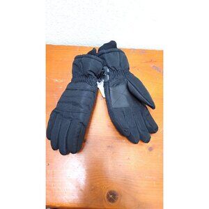 NEW GRAN SIERRA Waterproof Insulated Winter Gloves Black M Thinsulate Polyester